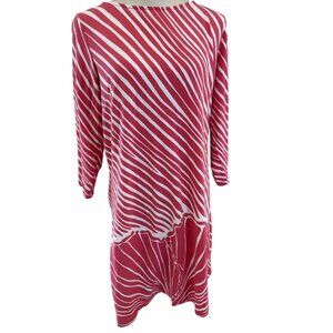 Lilly Pulitzer Red & White Striped Dress With Scoop Back XL